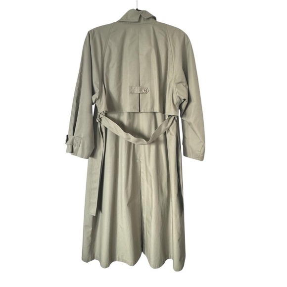 Vintage London Fog Classic Trench Coat Khaki Size Regular 12 - Picture 3 of 8